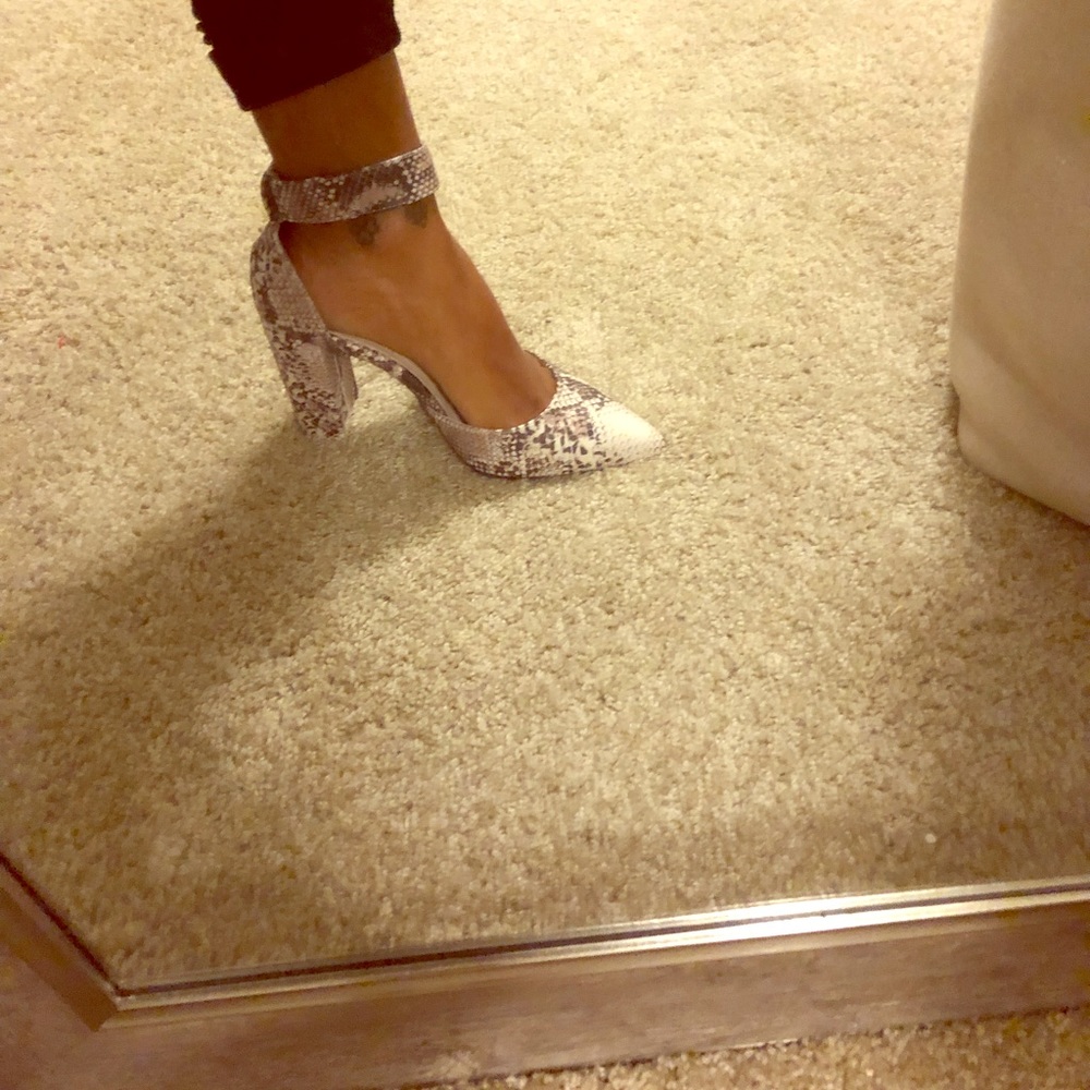 Snakeskin heels